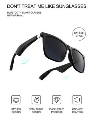 Glas-Bluetooth-Musik-Brillen aonike Verkaufsschlager-TWS mit Sprecher drahtlosem intelligentem Audioeyewear